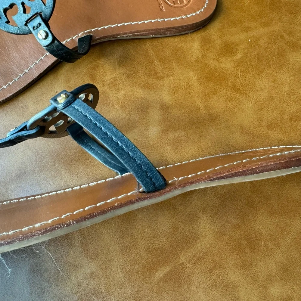 Tory Burch Black and Brown Sandals - Picture 6 of 10